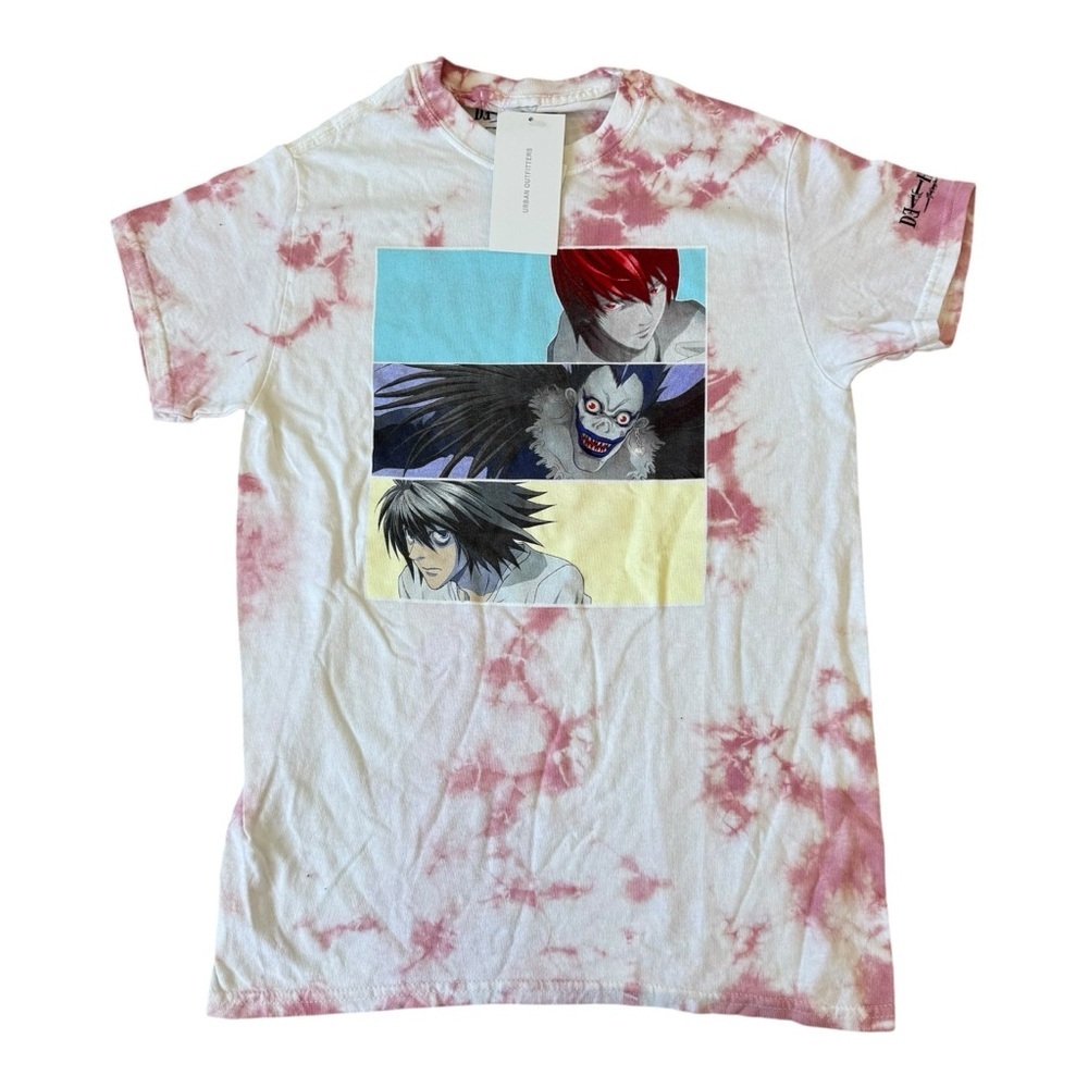 NWT Urban Outfitters DeathNote Pink Tie Dye Tee small